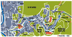 walking map of Karlovy Vary spa town