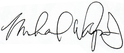 Michael Wayne Jr. signature